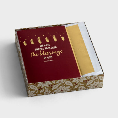 Bénédictions de Dieu - Coffret de 18 cartes de Noël