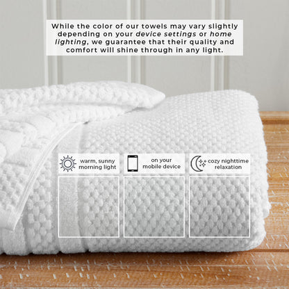 Premium Cotton Checkered Jacquard Towel for Bath