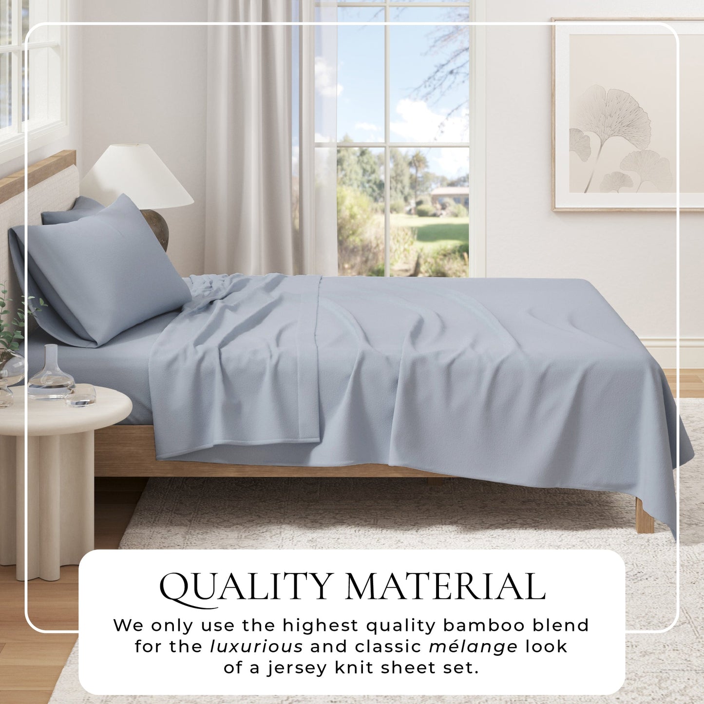 Breathable Viscose from Bamboo and Cotton Sheets