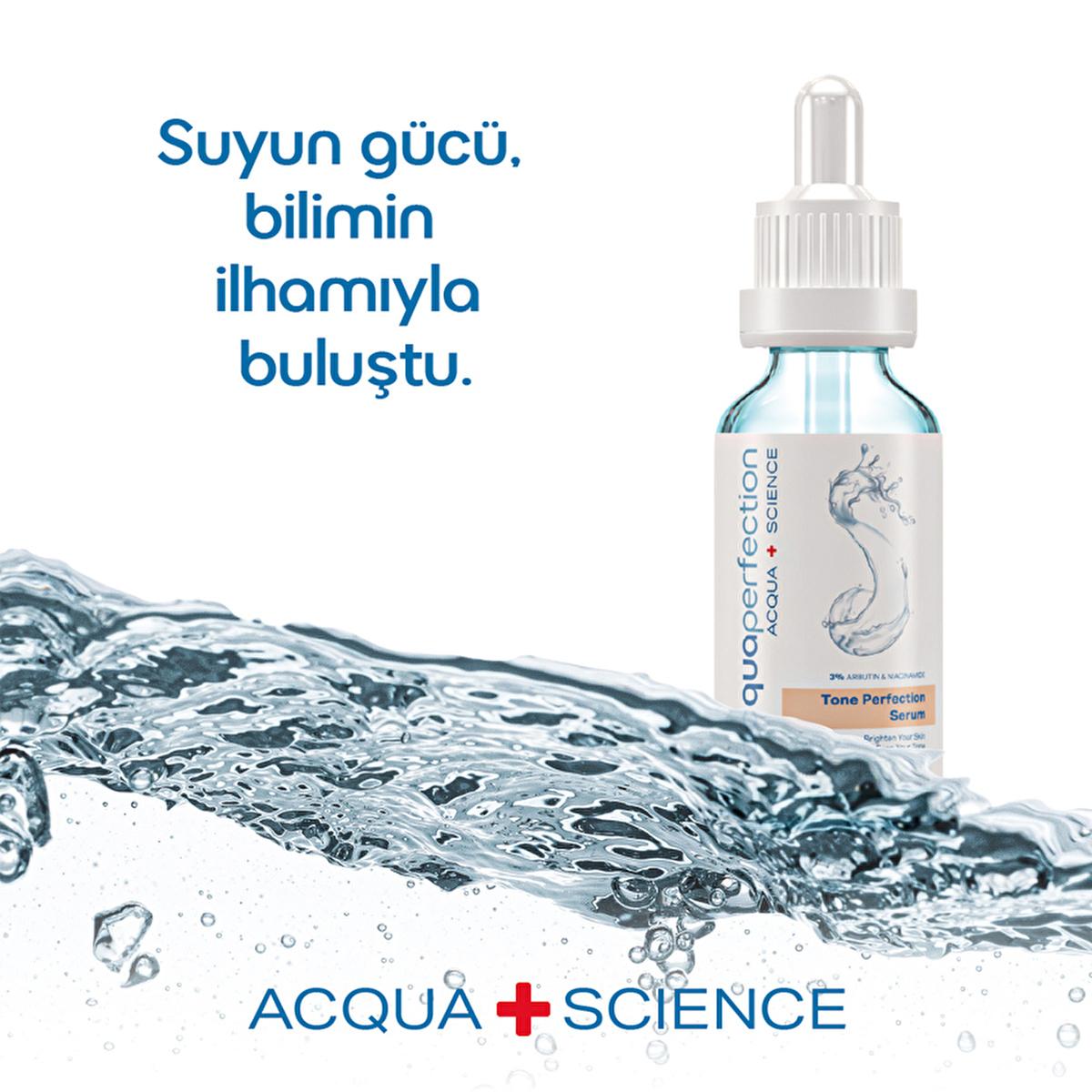 Acqua Perfection Skin Tone Correction Serum Alpha Arbutin in blue dropper bottle Beauty Care Bag on Tampa Home & Garden Store