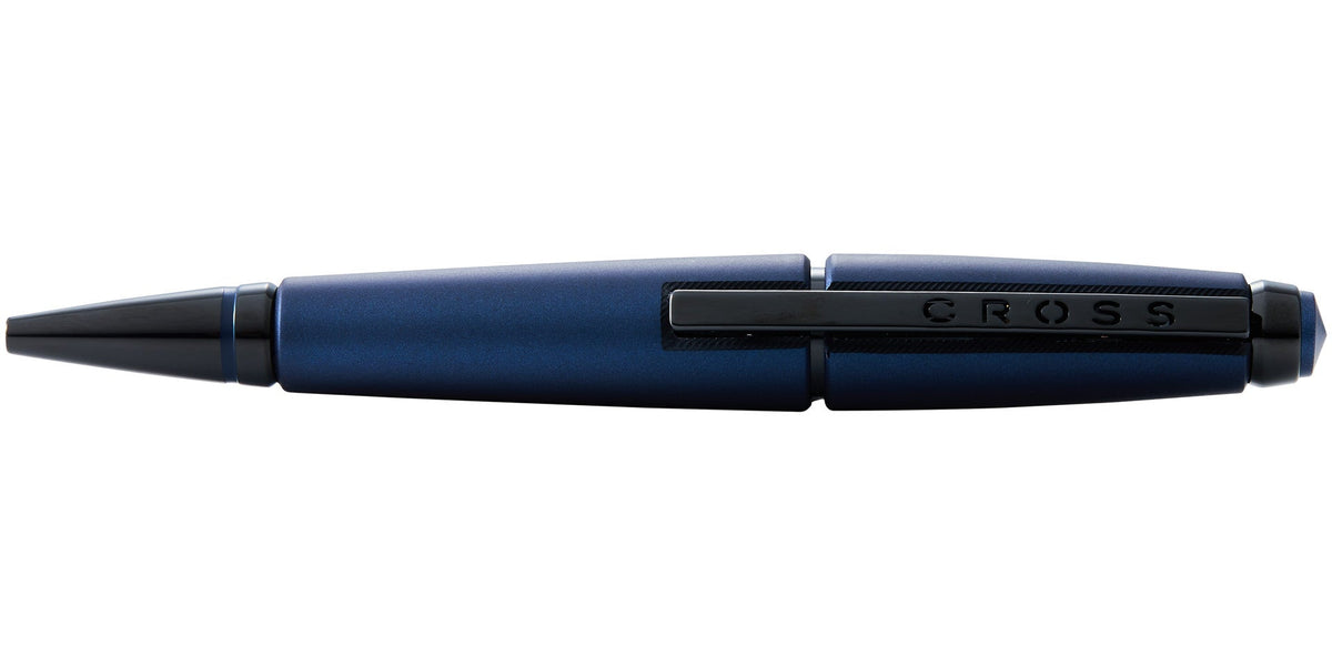 Edge™ Matte Blue Lacquer Gel Rollerball Pen by A.T. Cross with CROSS clip on Tampa Home & Garden Store