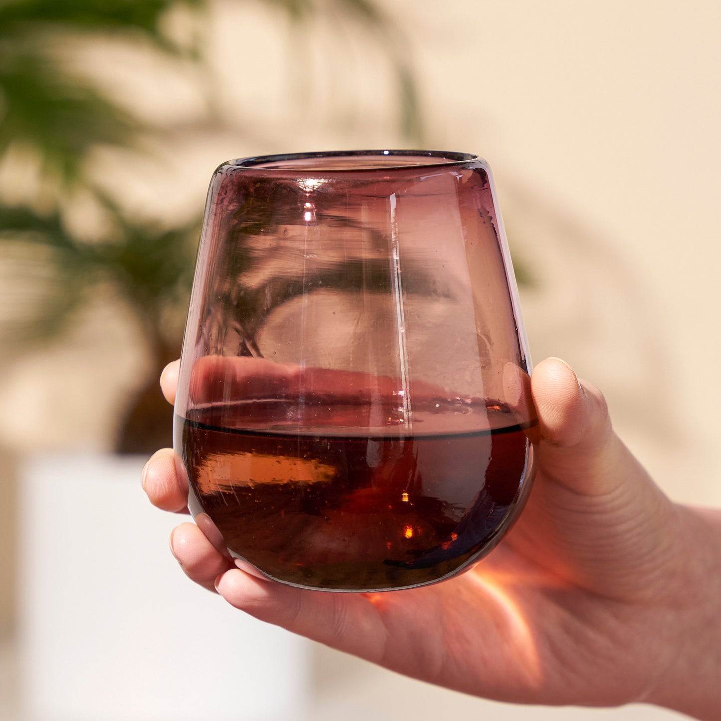 Set of Two Segunda Vida Stemless Wine Glasses