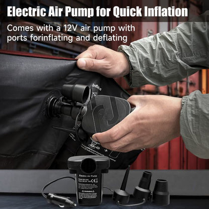 Truck bed air mattress by Dikasun Outdoor red 5.5-6.5ft with 12V electric pump inflator kit on Tampa Home & Garden Store