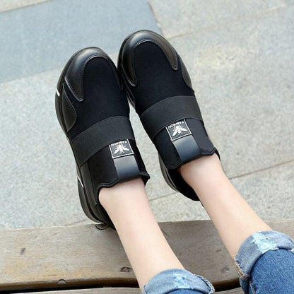 Elegant Black Stevvex Women Sneakers with breathable mesh Velcro strap on Tampa Home & Garden Store