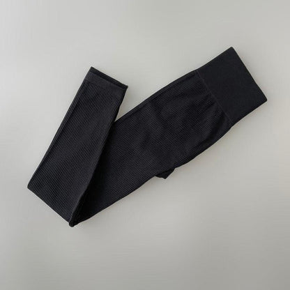 Stevvex blue high-waisted leggings seamless gym pants for training on Tampa Home & Garden Store