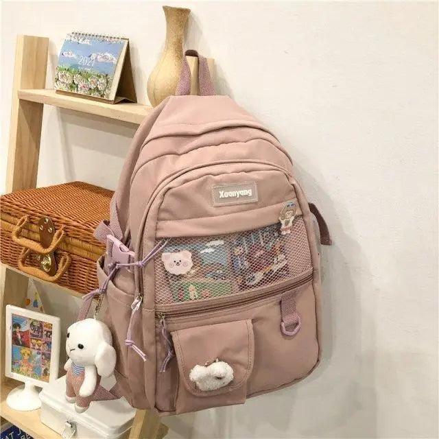 Cute Leather Backpack for Teen and Women