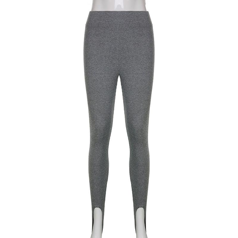 Stevvex women's high waist cotton fitness leggings gray seamless breathable pants on Tampa Home & Garden Store