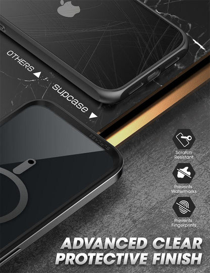 Stevvex iPhone 14 Pro Max case, clear frame with built in screen protector, shockproof on Tampa Home & Garden Store