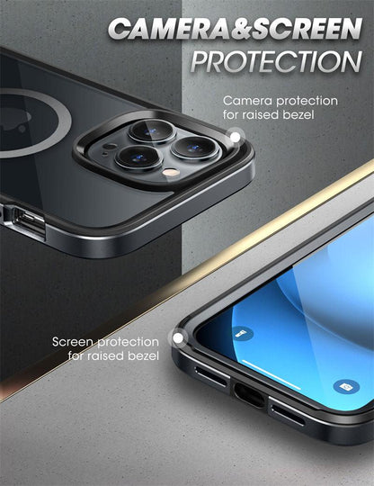 Elegant iPhone 14 Pro Max case by Stevvex with clear frame and built-in screen protector on Tampa Home & Garden Store