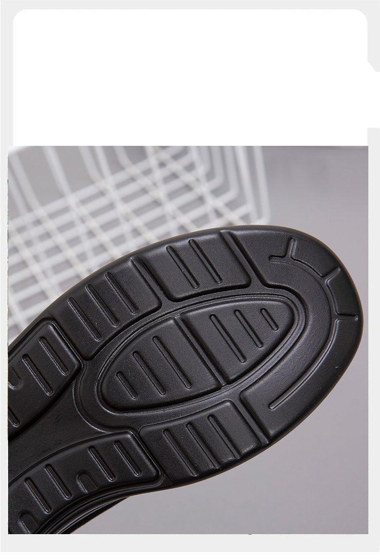 Stevvex Elegant Light Espadrilles black mesh running sneakers outsole closeup on Tampa Home & Garden Store