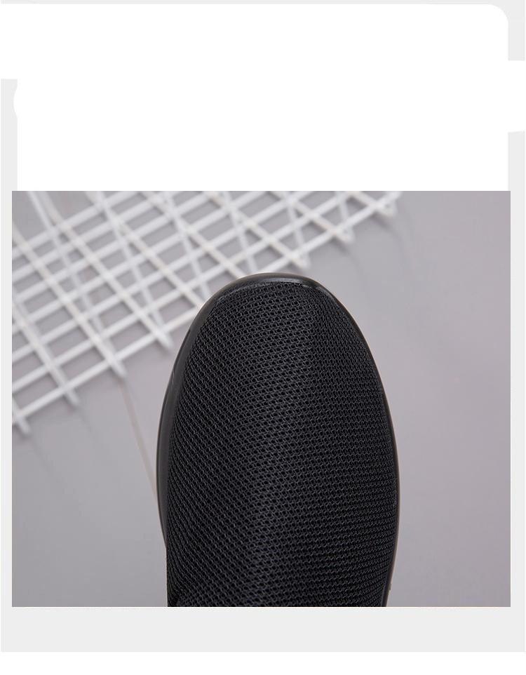 Stevvex Elegant Light Espadrilles black breathable mesh slip-on sneaker close-up on Tampa Home & Garden Store