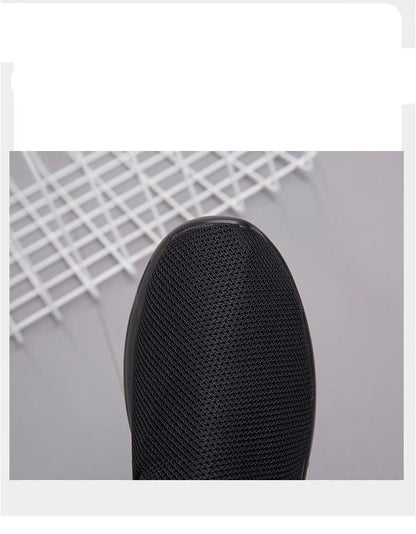 Stevvex Elegant Light Espadrilles black breathable mesh slip-on sneaker close-up on Tampa Home & Garden Store