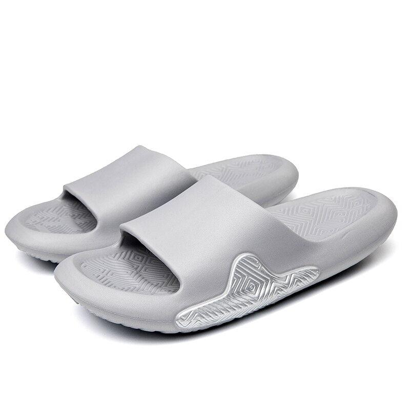 Slippers Stevvex gray EVA slide pair with soft strap on Tampa Home & Garden Store
