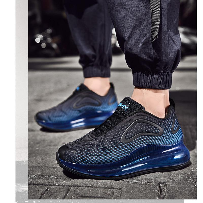 Stevvex athletic shoes pair with breathable mesh upper and blue air cushion sole on Tampa Home & Garden Store