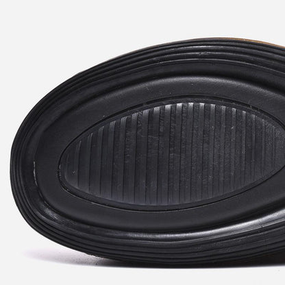 Elegant Stevvex athletic sneakers sole close-up in black rubber with oval ridged tread non-slip on Tampa Home & Garden Store