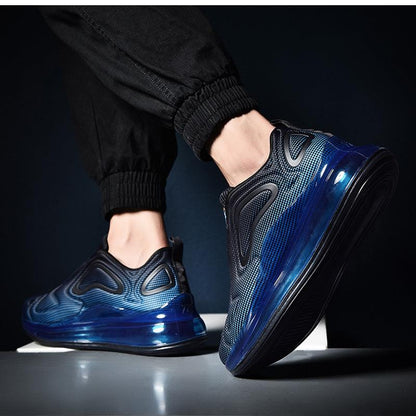 Stevvex men's athletic sneakers pair with breathable mesh upper and blue air-cushion outsole on Tampa Home & Garden Store