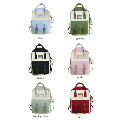 Stevvex nylon candy-color waterproof school backpack, six colorways on Tampa Home & Garden Store