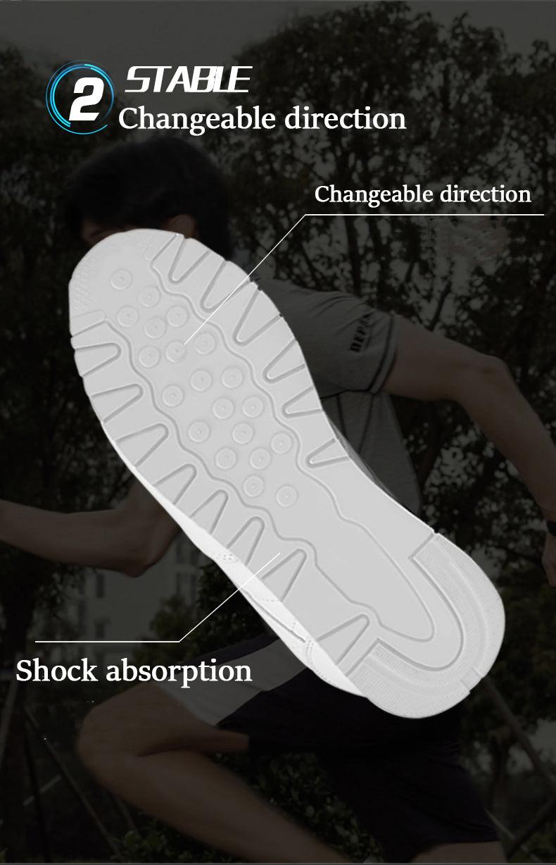 Stevvex white leather sneakers outsole with shock absorption pattern and grip texture on Tampa Home & Garden Store