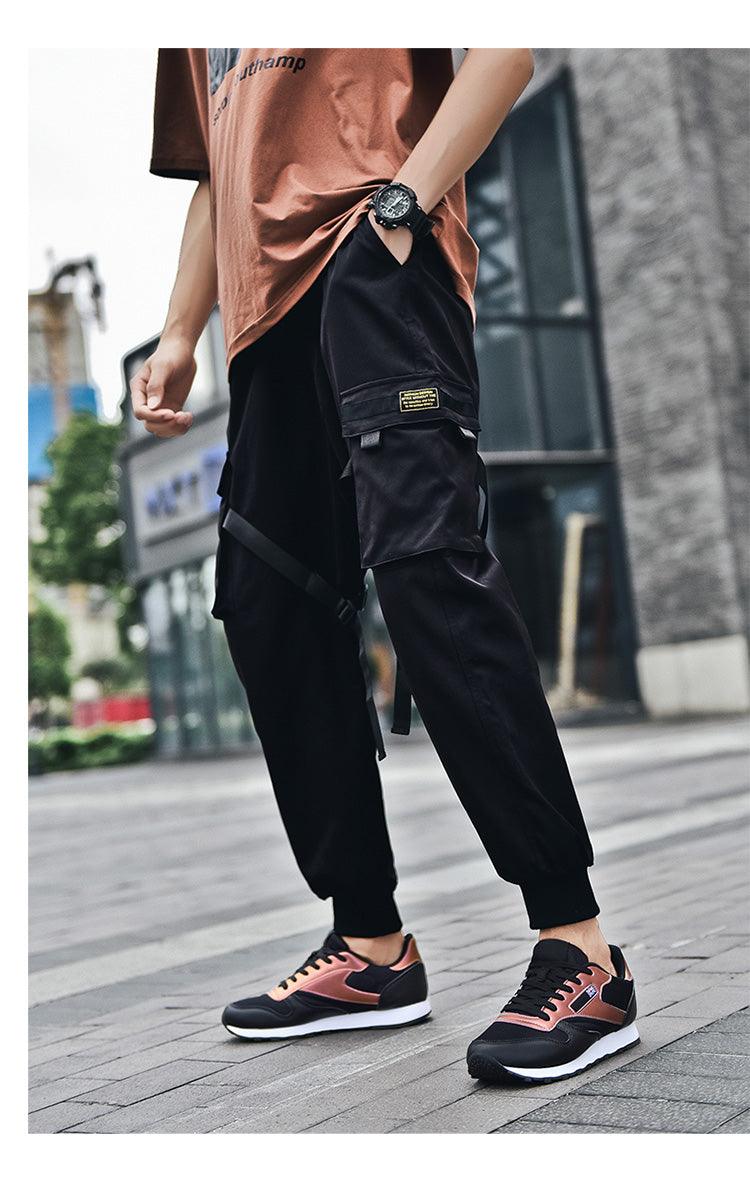 Sneakers Stevvex, black and copper-pink lace-up athletic shoes with white sole on Tampa Home & Garden Store