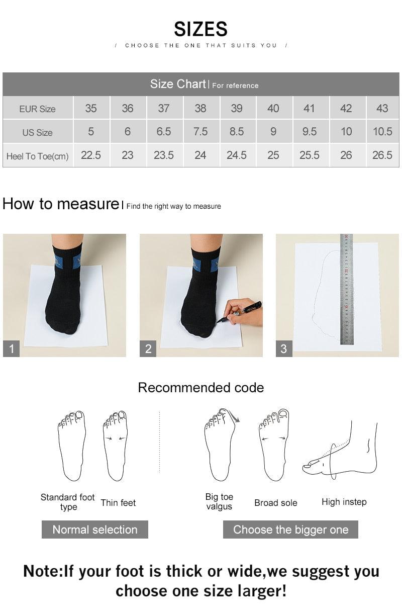 Stevvex sneakers size chart and measure guide with EU/US sizes and heel-to-toe steps on Tampa Home & Garden Store
