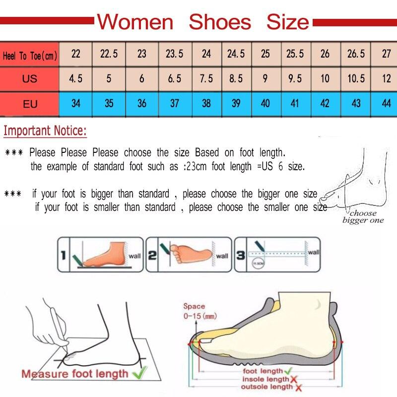 Stevvex women sneakers size chart image showing US/EU sizes, foot-length guide and fit tips on Tampa Home & Garden Store