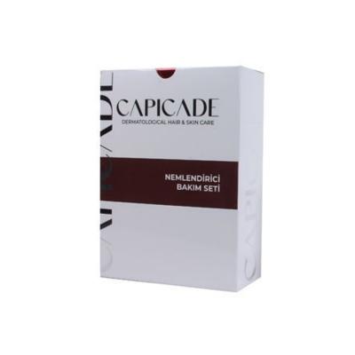 Capicade Moisturizing Skincare Set box white with maroon band for dry & sensitive skin on Tampa Home & Garden Store