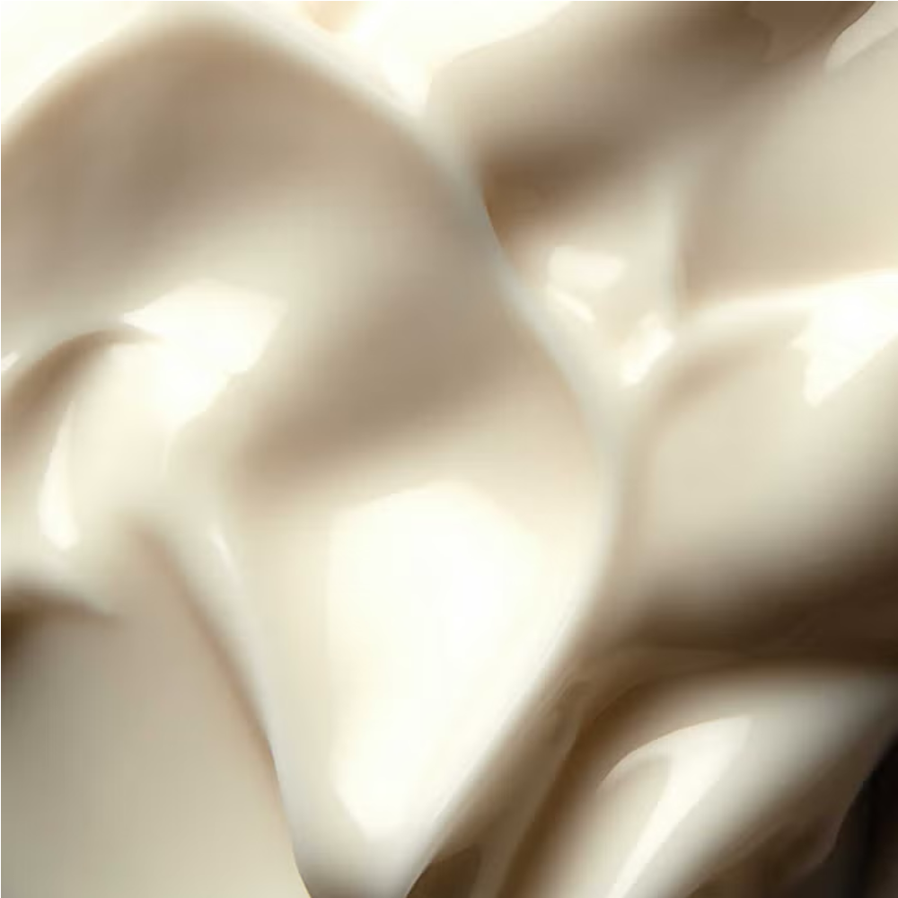 Cream satin fabric folds with soft highlights and smooth texture on Tampa Home & Garden Store