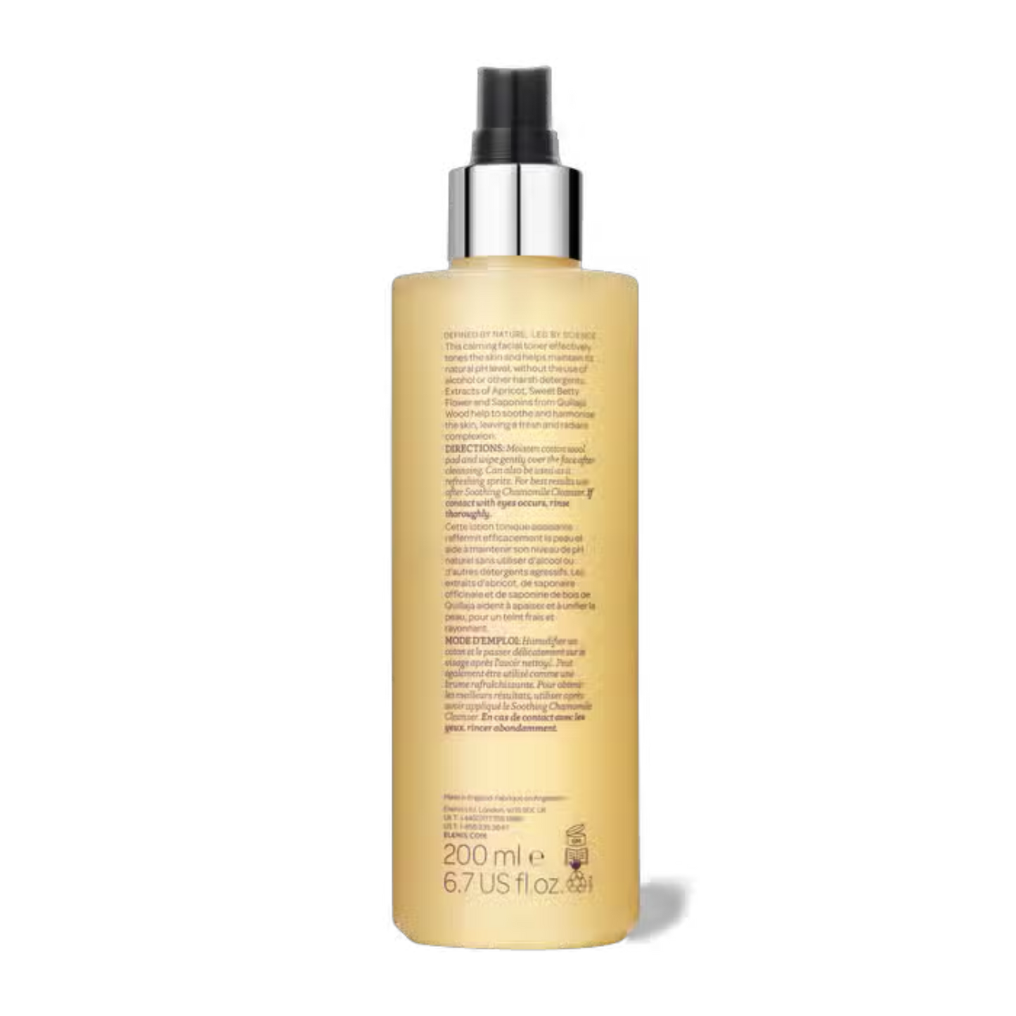 Elemis Soothing Apricot Toner bottle with pump, beige 200 ml on Tampa Home & Garden Store