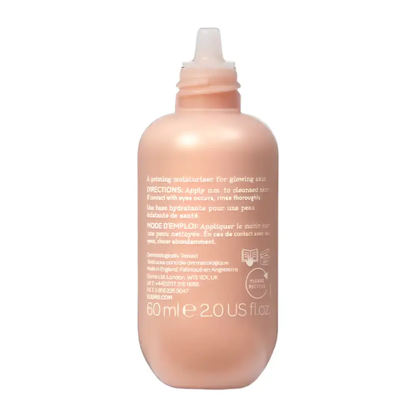 Elemis Glow Priming Moisturiser bottle peach-pink plastic 60 ml Nava Beauty moisturizer on Tampa Home & Garden Store