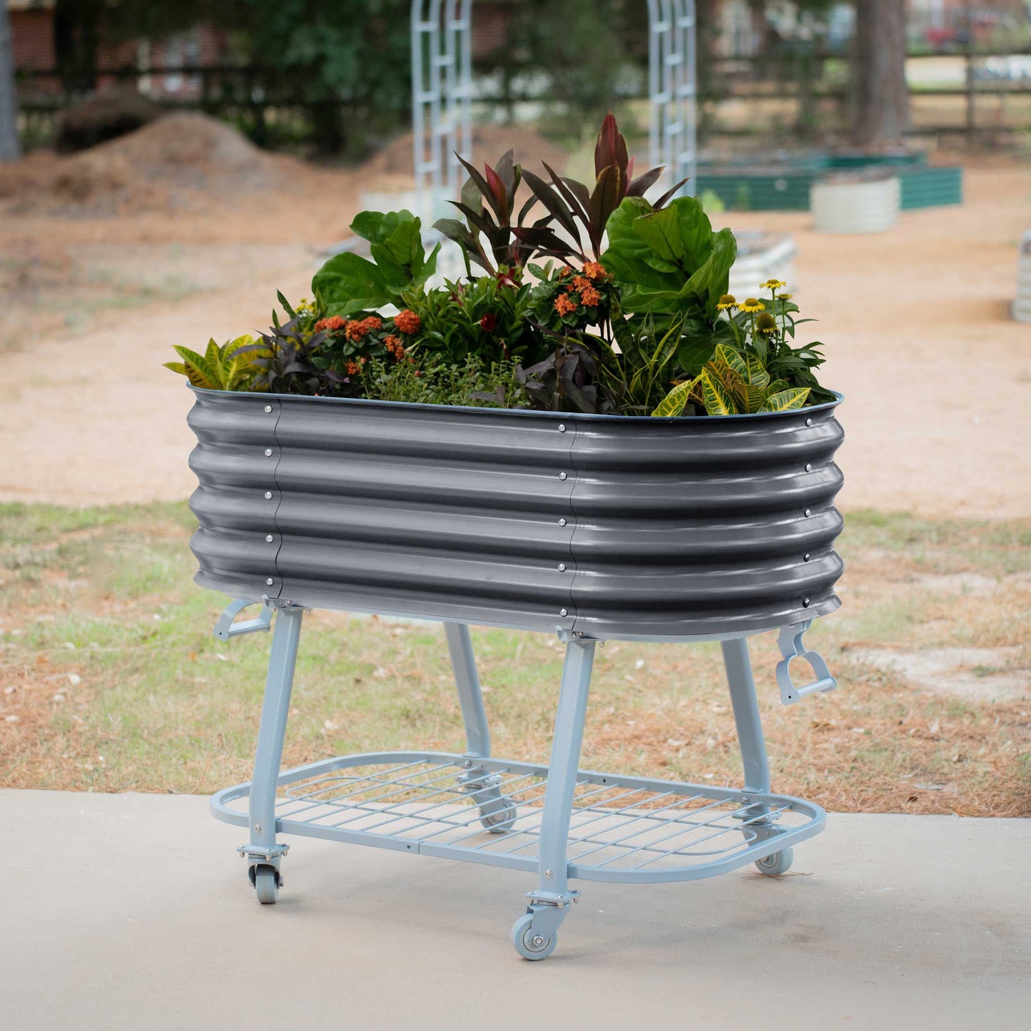 Vego Rolling Elevated Raised Garden Bed Self Watering