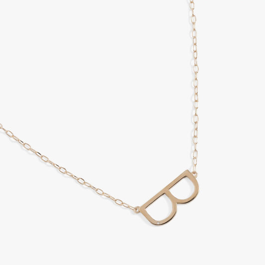Initial B Precious Elongated Necklace rose gold tone by ALEX AND ANI on Tampa Home & Garden Store