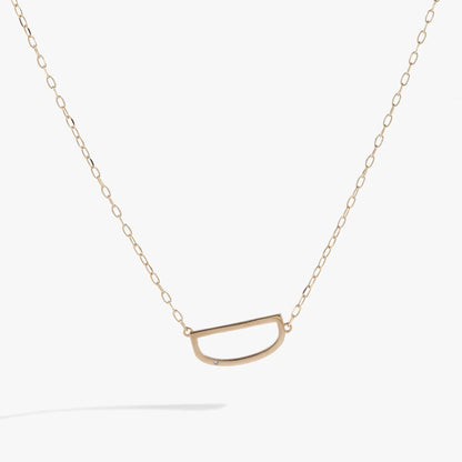 Initial D Precious Elongated Necklace gold-tone chain with D-shaped pendant by ALEX AND ANI on Tampa Home & Garden Store