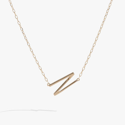 Initial N Precious Elongated Necklace gold-tone chain with elongated pendant by Alex and Ani on Tampa Home & Garden Store