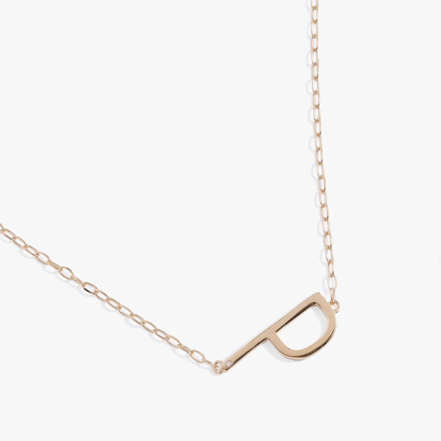 Initial P Precious Elongated Necklace in rose gold tone by ALEX AND ANI on Tampa Home & Garden Store