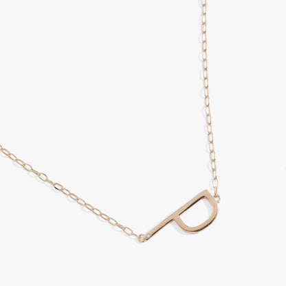 Initial P Precious Elongated Necklace in rose gold tone by ALEX AND ANI on Tampa Home & Garden Store
