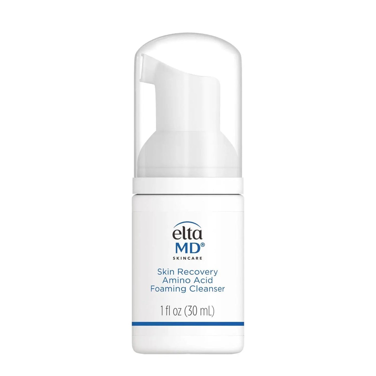 EltaMD Skin Recovery Amino Acid Foaming Cleanser bottle with white pump 1 oz on Tampa Home & Garden Store