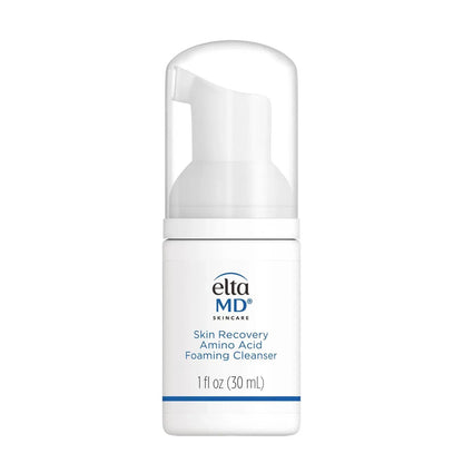EltaMD Skin Recovery Amino Acid Foaming Cleanser bottle with white pump 1 oz on Tampa Home & Garden Store