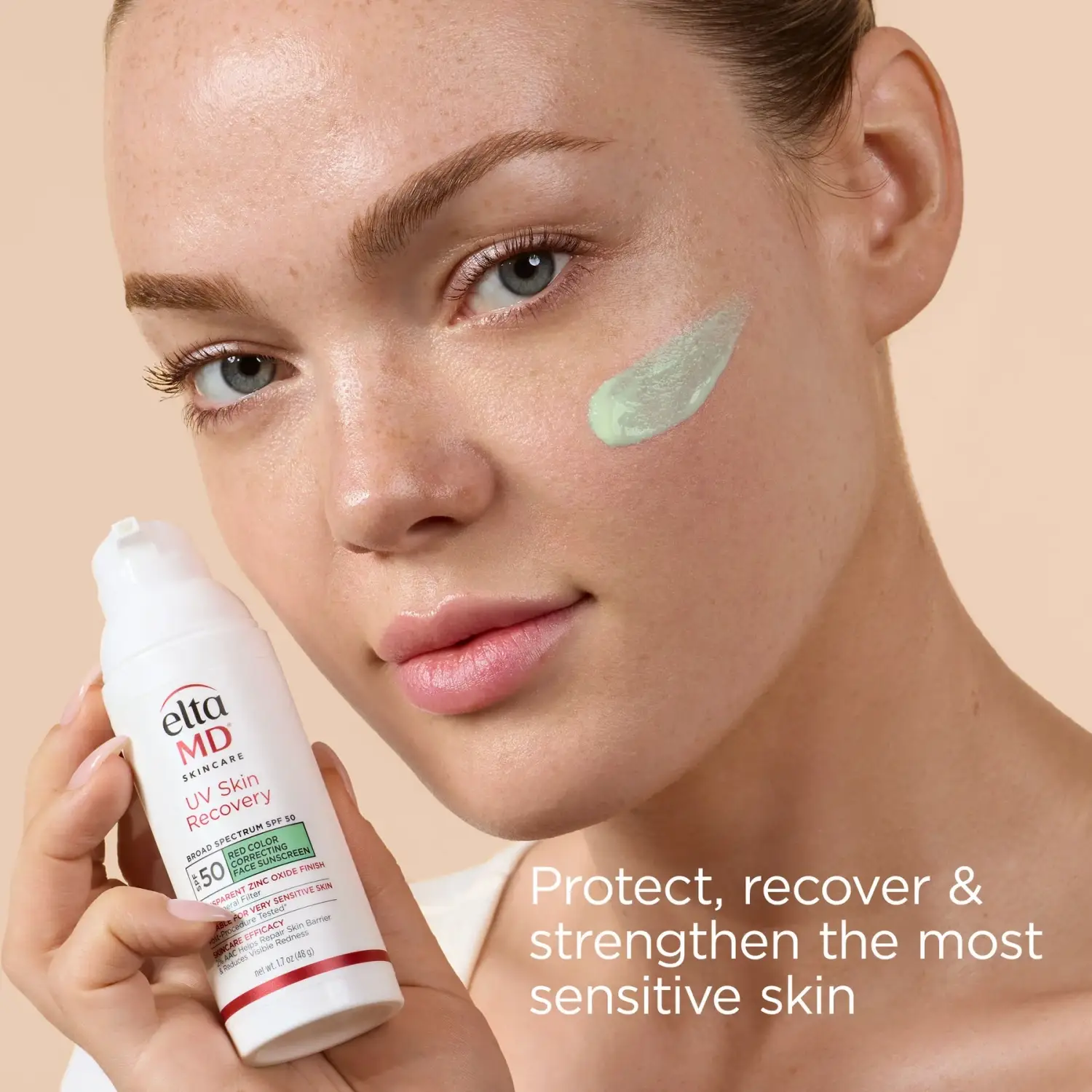 EltaMD UV Skin Recovery sunscreen with green tint; broad spectrum SPF 50 on Tampa Home & Garden Store