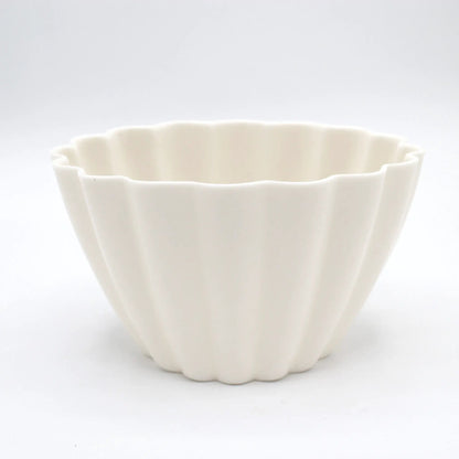 Elysian Fluted Porcelain Candle Holder Ambience
