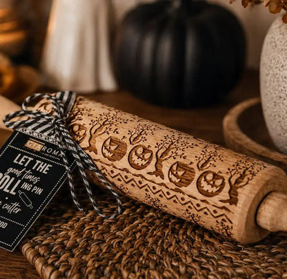 Halloween Pumpkin Party Embossed Rolling Pin