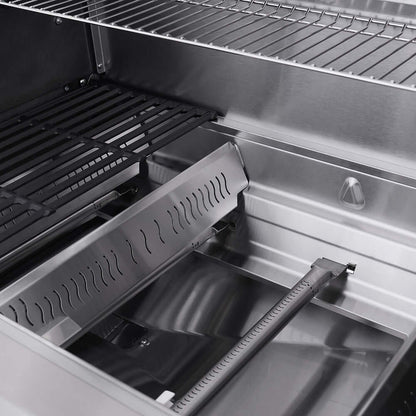Eminence 405 Chic Clearview stainless 6-burner grill interior by Monument Grills on Tampa Home & Garden Store