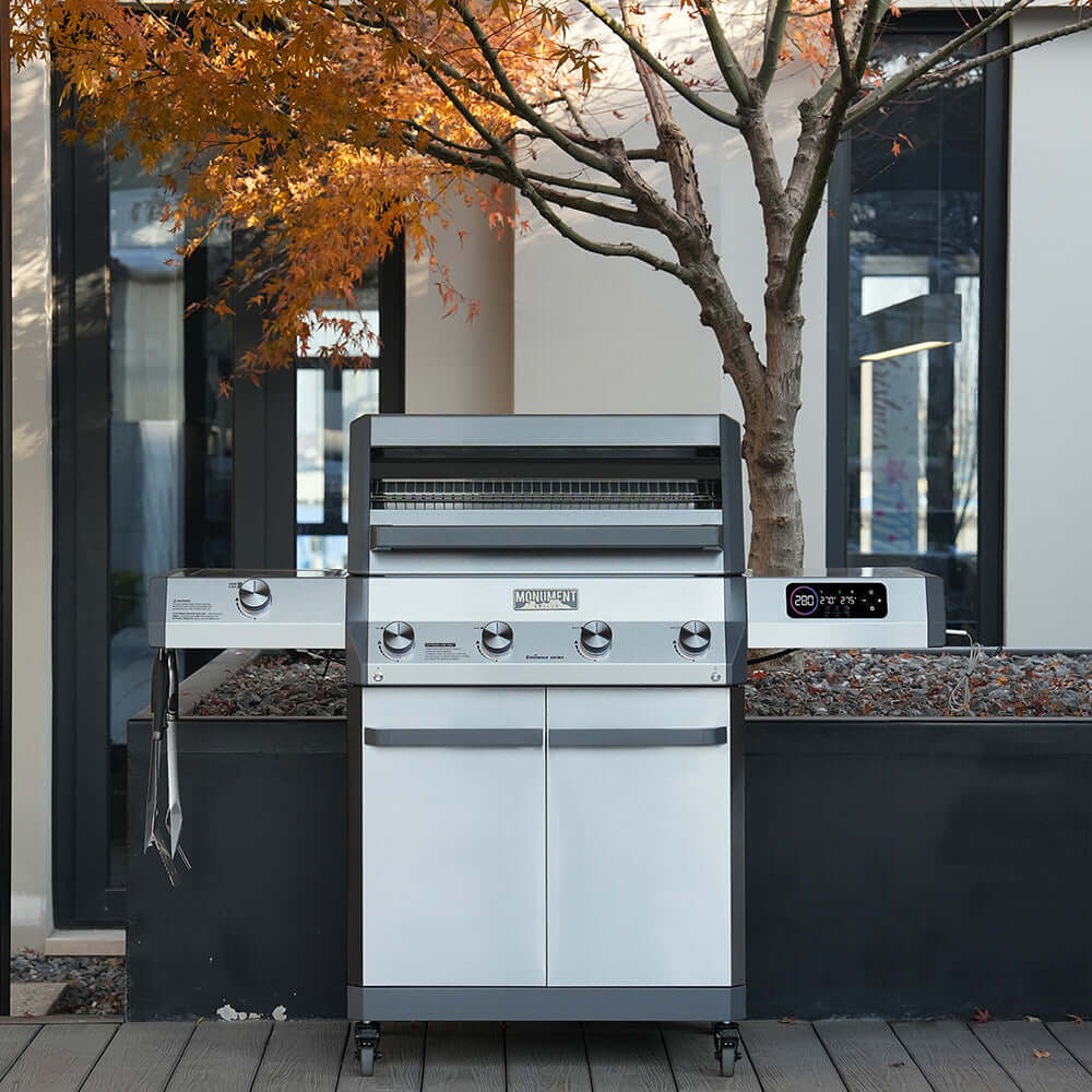 Monument Grills Eminence 405 Chic Clearview Smart Stainless Gas Grill, 6-burner on Tampa Home & Garden Store
