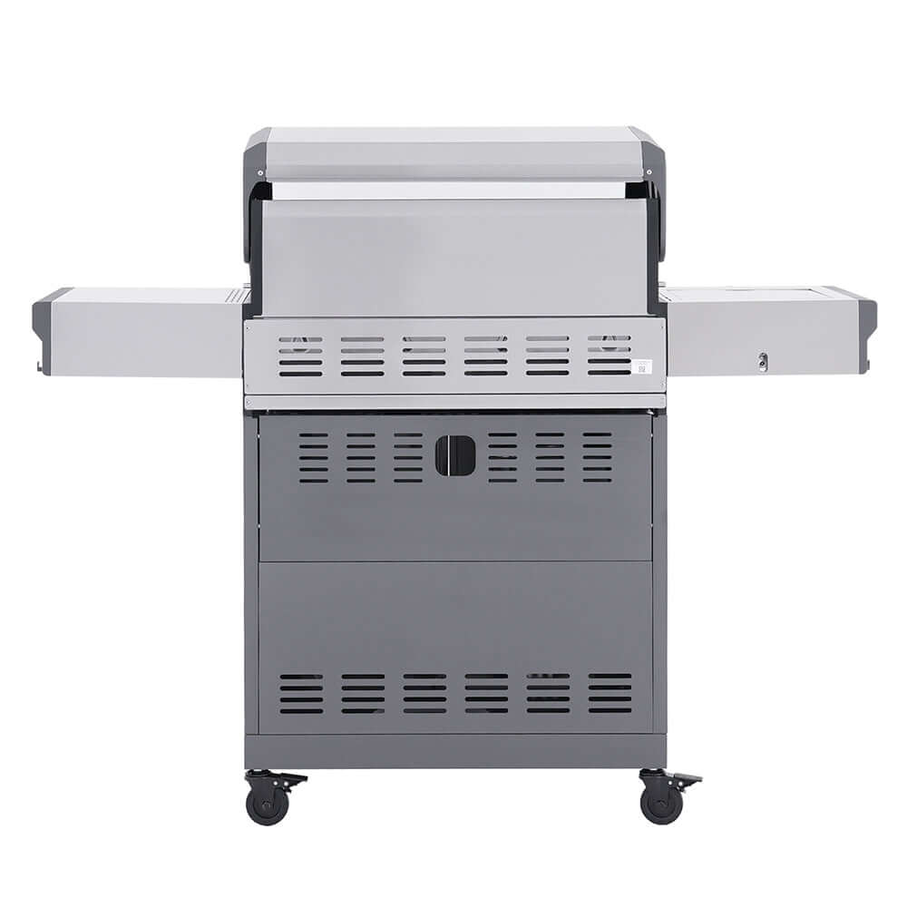 Eminence 405 Chic Clearview Smart Stainless Gas Grill, 6-burner with side shelves on Tampa Home & Garden Store