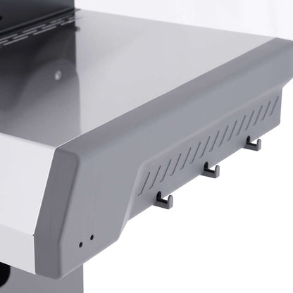 Eminence 405 6-Burner grill side shelf vent panel with tool hooks on Tampa Home & Garden Store