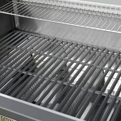 Eminence 425 6-Burner Grill interior with stainless steel grates Monument Grills on Tampa Home & Garden Store