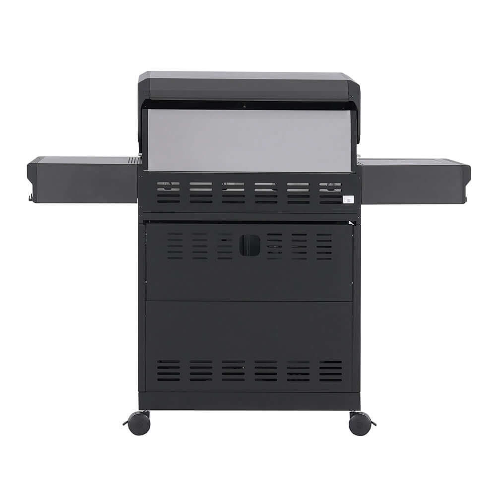 Monument Grills Eminence 425 6-burner propane grill, black powder-coated steel on Tampa Home & Garden Store