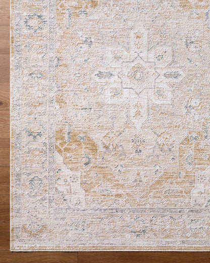 Rhody Luxe Rug - Clearance beige ivory distressed rug, Boutique Rugs on Tampa Home & Garden Store