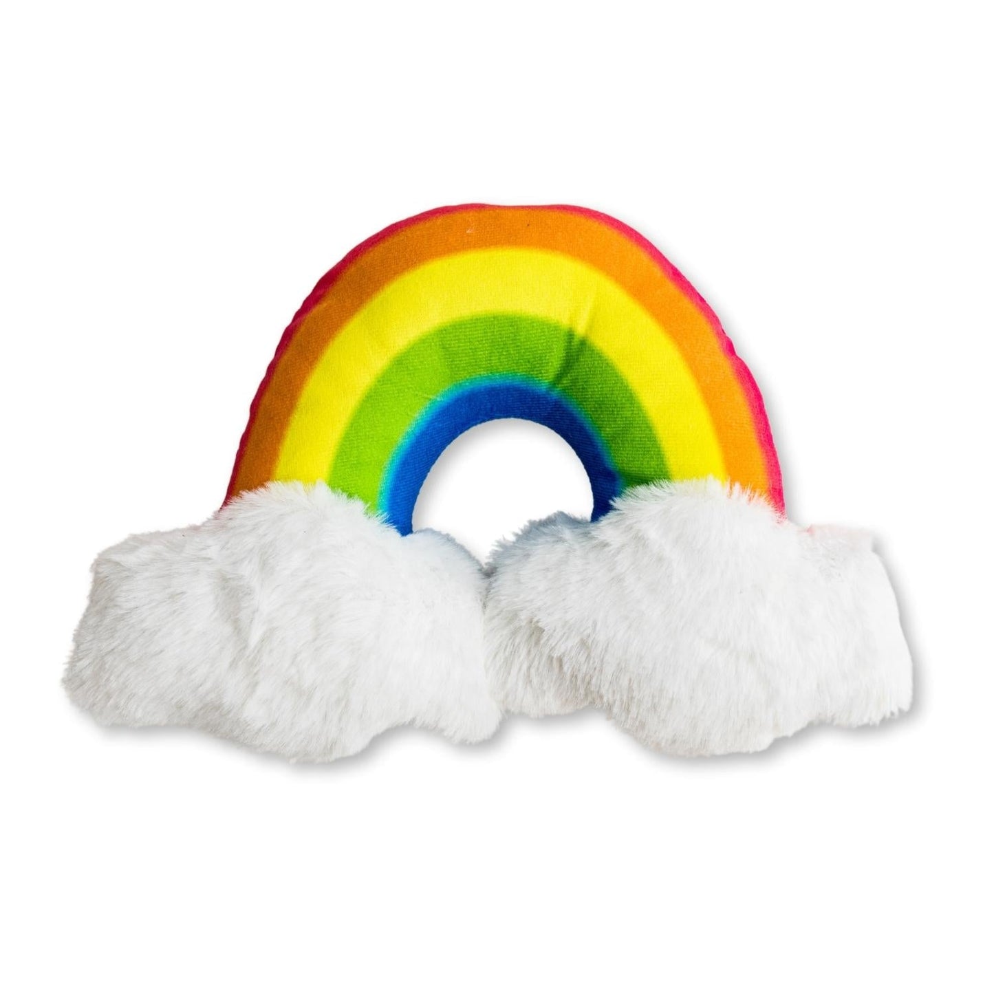 Peluche mágico de arcoíris encantado para perros con chirriador y papel arrugado