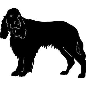 English Springer Spaniel garden stake Rustica Ornamentals black silhouette on Tampa Home & Garden Store