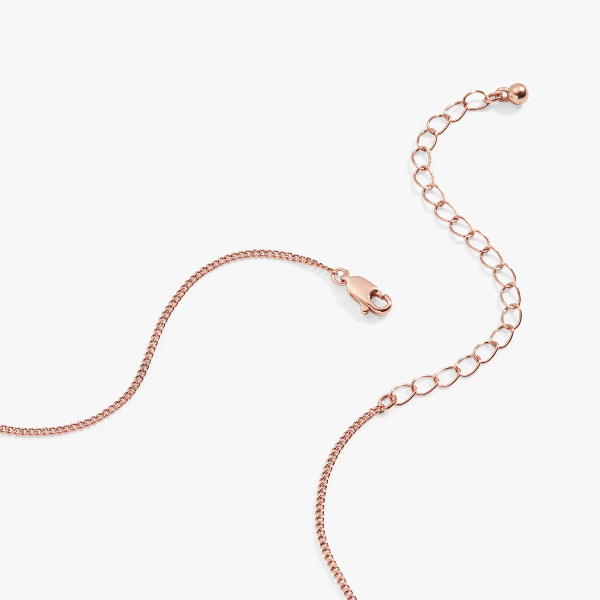 Bar Necklace with Crystal Accent by Alex and Ani in rose gold-tone chain with lobster clasp on Tampa Home & Garden Store